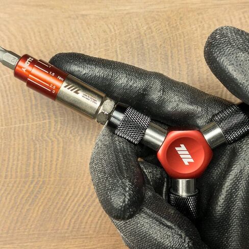 711L EDC Y Driver I Three Way 1/4" Hex Bit Driver I Y Type Hex Socket Wrench I Compact Motorcycle Bicycle Bike Tool (RED) in Saudi Arabia