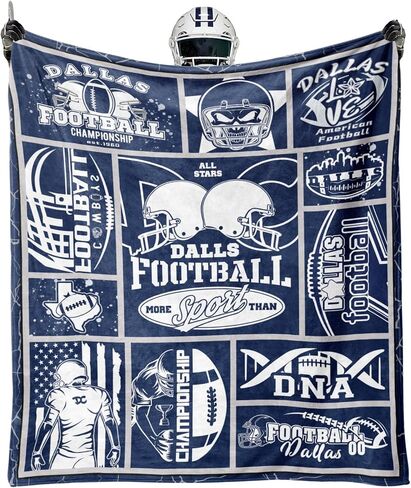 Football Throw Blanket Gifts, Football Lover Sports Blankets for Gift, Team Fans Style Travel Blanket Gifts 60"x50" in Saudi Arabia