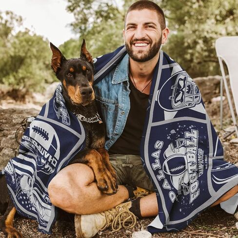 Football Throw Blanket Gifts, Football Lover Sports Blankets for Gift, Team Fans Style Travel Blanket Gifts 60"x50" in Saudi Arabia