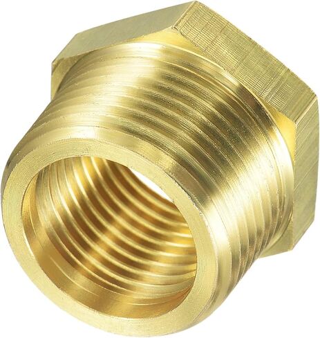2 Pcs Gold 57480-1208 Brass Garden Hose Fitting, Pipe Adapter Connector, 3/4'' GHT Male * 1/2'' NPT Female Garden Hose Parts for Connectors Hose Connectors and Accessories, Parts and Connectors in Saudi Arabia