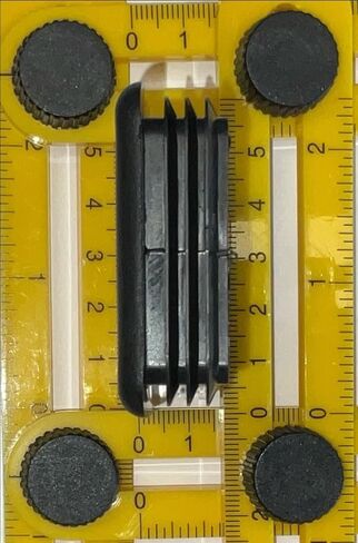 (Pack of 4) 4" x 2" Rectangular Cap Plugs | for 10-14 Ga Steel Tube/Rod (3.73"-3.83" L - 1.73"-1.83" W ID) Fencing Post, Furniture Sliding Guides | Fitness Equipment Finishing Inserts Plug | by SB in Kuwait