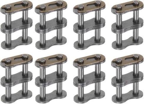 uxcell 8Pcs #50-2/10A-2 Double Roller Chain Connecting Links 15.875mm Pitch Carbon Steel Master Connector Link, Chain Master Links for 10A-2/#50-2 Chain in Saudi Arabia