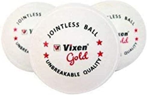 "Gold V 80 Series: White Plastic Cricket Balls - Pack of 3, 80g Each (Standard Size) in Saudi Arabia