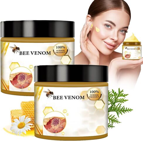 قطعتان من كريم معالجة سم النحل، جل معالجة سم النحل، كريم سم النحل، كريم إصلاح سم النحل الاحترافي لجميع أنواع البشرة in Kuwait
