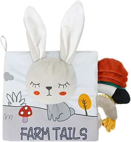 Baby Cloth Books, Touch & Feel Soft Crinkle Interactive Book, Early Development Activity Stroller Toys for Infants and Toddlers(Elephant) in Saudi Arabia