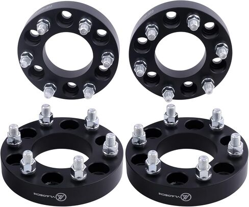 VLAOSCHI Black 6x120 to 6x5.5 Wheel Adapters 1 Inch 14x1.5 Studs Compatible with Chevy GMC-Cadillac 6 Lug for 2015-2023 Colorado | 2018-2023 Traverse | 2019-2023 Blazer | 2015-2022 Canyon- Pack of 4 in Kuwait