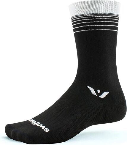 Swiftwick- ASPIRE Crew Cycling Socks, Firm Compression Fit, Moisture Wicking in Saudi Arabia