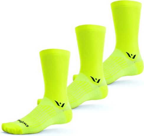 Swiftwick- ASPIRE Crew Cycling Socks, Firm Compression Fit, Moisture Wicking in Saudi Arabia