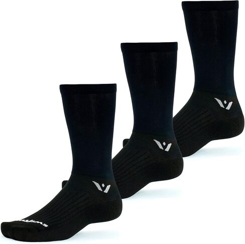 Swiftwick- ASPIRE Crew Cycling Socks, Firm Compression Fit, Moisture Wicking in Kuwait