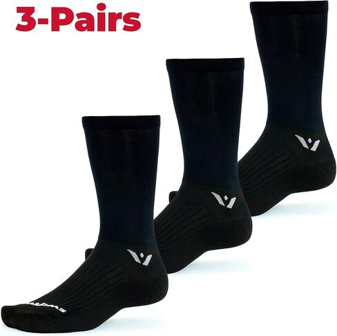 Swiftwick- ASPIRE Crew Cycling Socks, Firm Compression Fit, Moisture Wicking in Kuwait