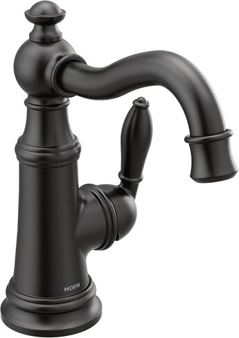 Moen S42107ORB Weymouth One-Handle Single Hole Traditional Bathroom Sink Faucet with Drain Assembly, Oil Rubbed Bronze in Saudi Arabia