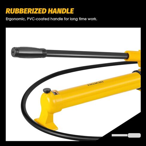 NEWTRY CP-700 Manual Hydraulic Hand Pump w/Oil Gauge Single Acting 9947psi for Separate Type Hydraulic Tool… in Saudi Arabia
