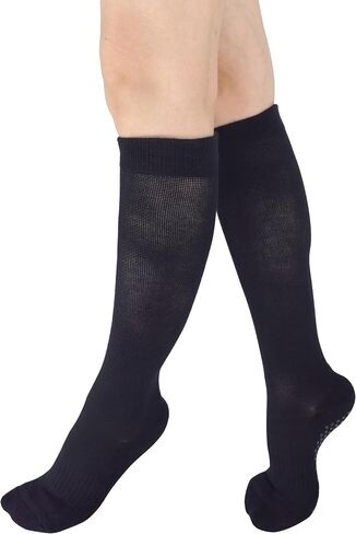 Women's Cushioned Odor Control Knee High Non Slid Gel Grips Yoga Pilate Barre Dance Socks in Saudi Arabia