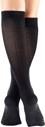 Women's Cushioned Odor Control Knee High Non Slid Gel Grips Yoga Pilate Barre Dance Socks in Saudi Arabia
