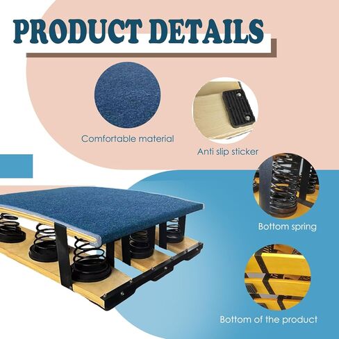 ألواح زنبركية مساعدة من بلو سبرينج للأطفال، دواسة زنبركية خشبية مرنة للتدريب على ألعاب القوى in Kuwait