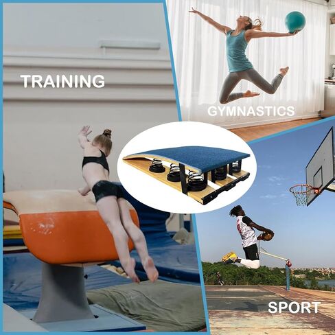 ألواح زنبركية مساعدة من بلو سبرينج للأطفال، دواسة زنبركية خشبية مرنة للتدريب على ألعاب القوى in Kuwait