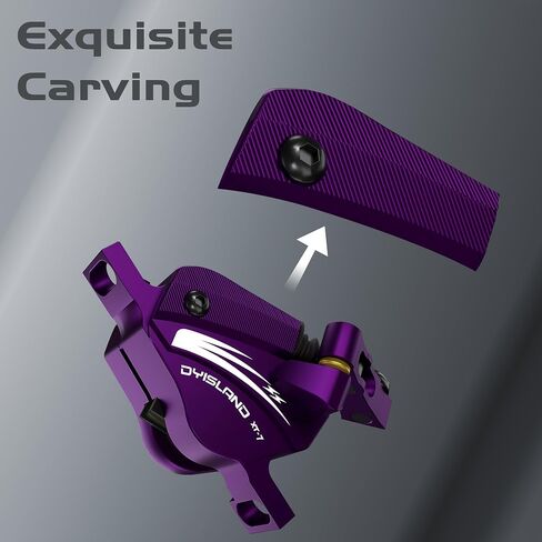 XT-7 Hydraulic Disc Brakes Calipers,Line Pulling/Cable Actuated Front & Rear Brake Calipers for MTB/Mountain/Road Bike/E-Bike. in Saudi Arabia