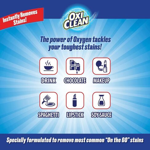 OxiClean On The Go Stain Remover Pen for Clothes and Fabric, to Go Instant Stain Removal Stick, 3-Count (Packaging May Vary) in Kuwait