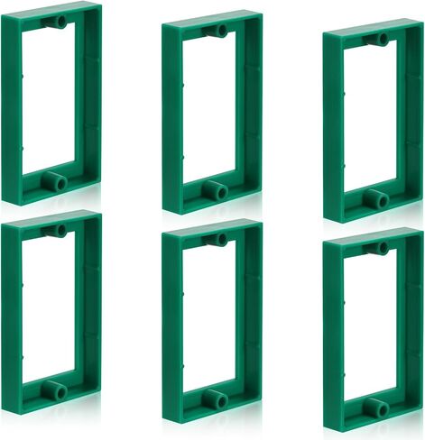 6pcs Electric Box Extender, 1/2" Single Gang Receptacle Outlet Box Extenders Outlet Extension Box for Electric Outlet Switches and Electric Box (Black) in Saudi Arabia