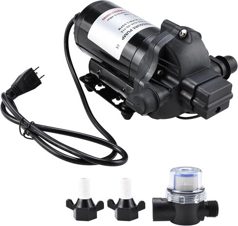 Amarine Made Water Pressure Diaphragm Pump 115V 11.3 LPM 3.0 GPM 50 PSI Water Pump Diaphragm Pressure Pump for Caravan/rv/boat/marine in Saudi Arabia