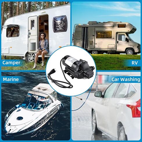Amarine Made Water Pressure Diaphragm Pump 115V 11.3 LPM 3.0 GPM 50 PSI Water Pump Diaphragm Pressure Pump for Caravan/rv/boat/marine in Saudi Arabia