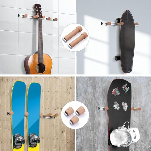 Ski Rack,Snowboard Wall Mount Ski Snowboard Storage Rack Ski Holders DIY Adustable Tool Organizers,Fits Any Ski/Snowboard/Skateboard Display (15.75inch) in Saudi Arabia