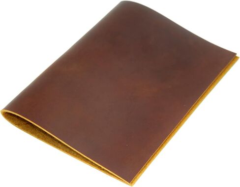 Leather Binder Handmade, 3 Ring Binder, 1" Round Rings, Organizer Planner for A4 8.5" x 11" Notepad Notebook Documents Brown in Saudi Arabia