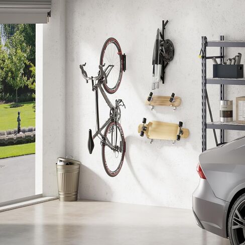 Swivel Bike Wall Mount - Garage Wall Bike Rack, Bicycle Hook Hanger - Space Saving Storage Bike Wall Holder for Home & Garage in Saudi Arabia