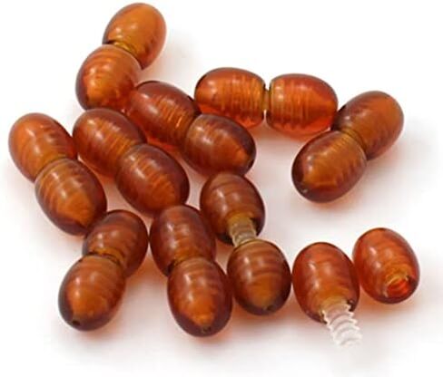 TipTopEco Plastic Screw Clasps for Jewelry Making – 20 pcs – DIY Bracelets or Necklaces (Cognac) in Saudi Arabia