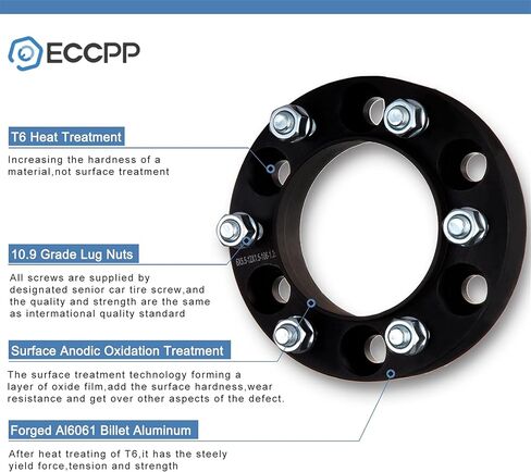 ECCPP 4PCS 5x4.75 Wheel Spacers Hub Centric 1" 5 Lug 12x1.5 70.5mm hub bore Compatible with for Chevrolet Blazer 1998-1999 2001-2005 for Chevrolet Camaro 1983-2002 for Corvette 1984-2019 in Saudi Arabia