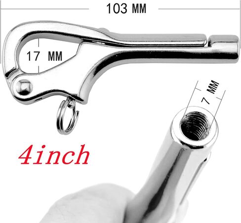 Openable Pelican Hooks Shackle, 316 Stainless Steel Quick Release Hand Rail Guardrails Sup Wire Rope Terminals Board Quick Release Hook Accessories in Saudi Arabia