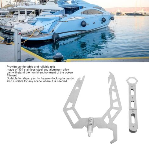 The Boat Hook,Dock Hook,Easy Long Distance Threader,Telescoping Boat Hook, Multi Purpose Dock Hook for Your Home and Outdoor U Type Mooring Rope Threader Dock Hook Cable Wire Guider(Normal Version) in Saudi Arabia