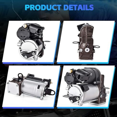 مضخة ضاغط تعليق هوائي Nifeida 1643201204 متوافقة مع 2006-2012 Mercedes Benz W164 X164 GL320 GL350 GL450 GL550 ML320 ML350 ML450 ML500 ML550 ML63 AMG 1643200004 1643200304 in Kuwait