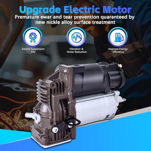 مضخة ضاغط تعليق هوائي Nifeida 1643201204 متوافقة مع 2006-2012 Mercedes Benz W164 X164 GL320 GL350 GL450 GL550 ML320 ML350 ML450 ML500 ML550 ML63 AMG 1643200004 1643200304 in Kuwait