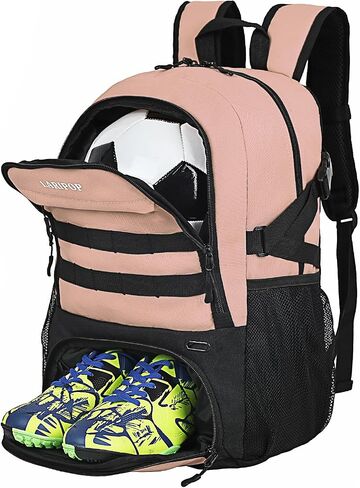 Large Soccer Bag- Youth Soccer Backpack & Bags for Basketball, Volleyball Bag Separate Cleat Shoe and Ball Compartment. in Kuwait