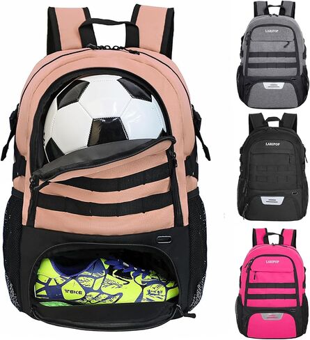 Large Soccer Bag- Youth Soccer Backpack & Bags for Basketball, Volleyball Bag Separate Cleat Shoe and Ball Compartment. in Kuwait