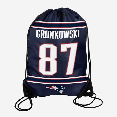 FOCO New England Patriots Gronkowski R. #87 Drawstring Backpack in Saudi Arabia