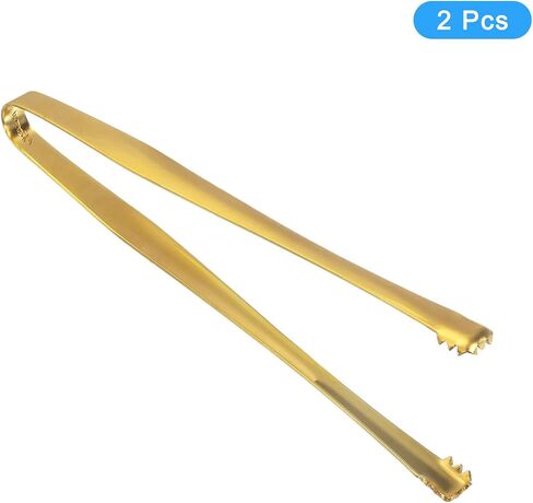 uxcell Serving Tongs, 2pcs 6Inch - Stainless Steel Ice Tongs, Tiny Tongs for Appetizers, Sugar, Charcuterie, Dessert, Tea Parties, Bar, Cafe (Silver) in Saudi Arabia