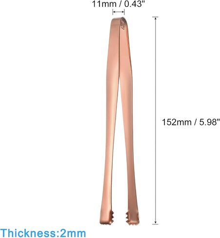 uxcell Serving Tongs, 2pcs 6Inch - Stainless Steel Ice Tongs, Tiny Tongs for Appetizers, Sugar, Charcuterie, Dessert, Tea Parties, Bar, Cafe (Silver) in Saudi Arabia