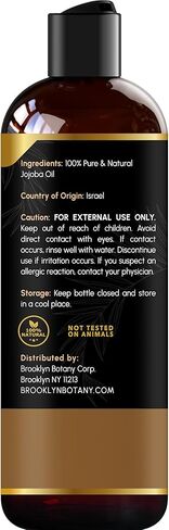 Brooklyn Botany Apricot Kernel Oil for Skin, Hair and Face – 100% Pure and Natural Body Oil and Hair Oil - Carrier Oil for Essential Oils, Aromatherapy and Massage Oil – 8 fl Oz in Kuwait