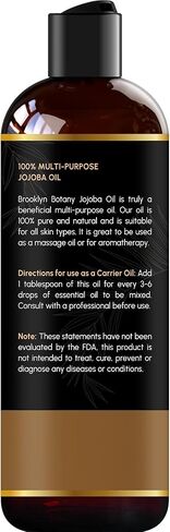 Brooklyn Botany Apricot Kernel Oil for Skin, Hair and Face – 100% Pure and Natural Body Oil and Hair Oil - Carrier Oil for Essential Oils, Aromatherapy and Massage Oil – 8 fl Oz in Kuwait