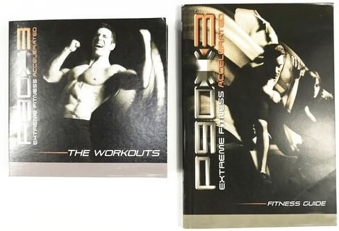 SPRENG P90X30 DVD Workout Extrem Fitness Accelerated Deluxe Kit, Includes 10 DVD workout,Resistance Band,Fitness Guide, Nutrition Plan&Exercises Calendar in Saudi Arabia
