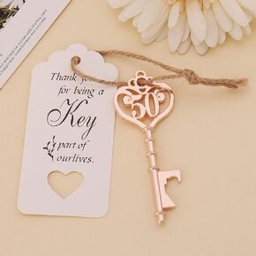25 Pack 40th Birthday Party Favors 40 Shaped Key Bottle Openers for Birthday 40th Birthday Gifts Souvenirs for Guest,40th Birthday Party Decorations (25, Gold 40th)