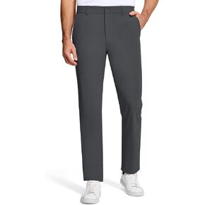 Mens Golf Pants 31" Inseam Stretch Slim Fit Dress Work Casual Pants Quick Dry Lightweight with 5 Pockets