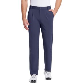 BALEAF Men's Golf Pants with 5 Pockets 30" Stretch Slim Fit Dress Pants for Men Work Casual Travel
