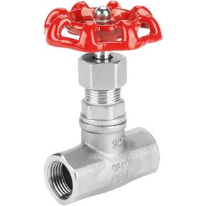 1/2" DN15 Globe Valves, 304 Stainless Steel Shut-off Valves Female Threaded Gate Valve for Water, Oil, Gas - -29~180℃