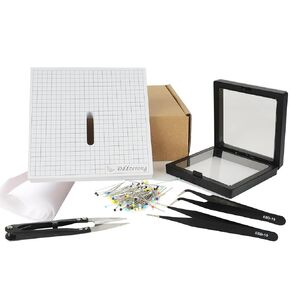 Make Insect Specimen Toolkit, Butterfly Taxidermy Tool for Classroom Teaching, with EVA Making Table, Insect Clip, Insect Display Box, Insect Collection for Insect hobbyist & Biology Projects