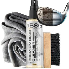 PRO Golf Grip & Club Head Cleaner with Grey Golf Towel | Removes Dirt, Oil and Grime | Improves Accuracy and Preformance