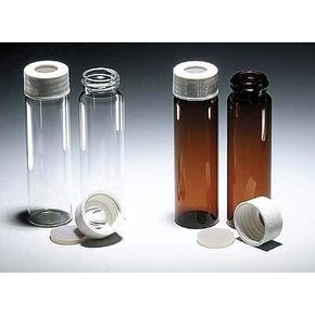 Cole-Parmer Amber Precleaned EPA vials, 40 mL, case of 72