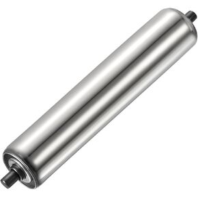YOKIVE Conveyor Roller, Stainless Steel Roller Replacement | Smooth Movement, Great for Factories, Warehouses Use (Silver, 2 Inch Dia, 14 Inch Length)